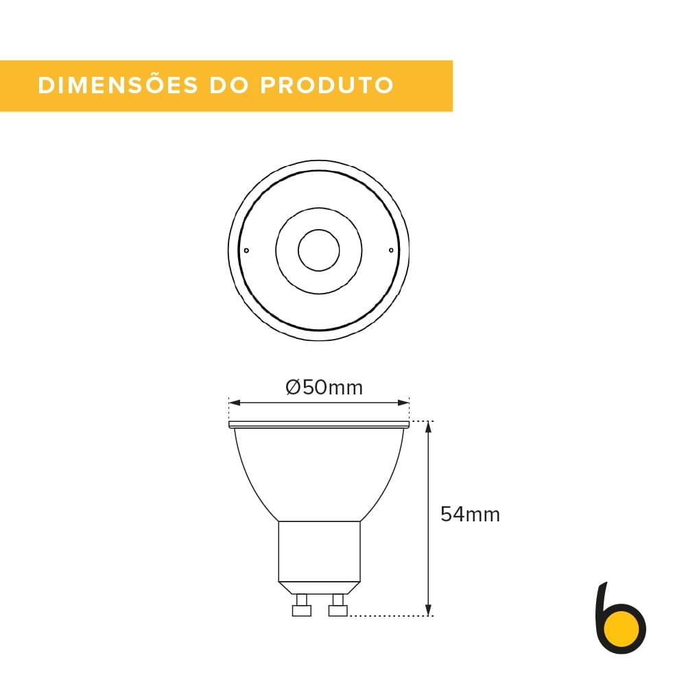 Encontraproduto.com.br - Lâmpada Dicróica Gu10 4w 6.5k Bivolt Brilia
