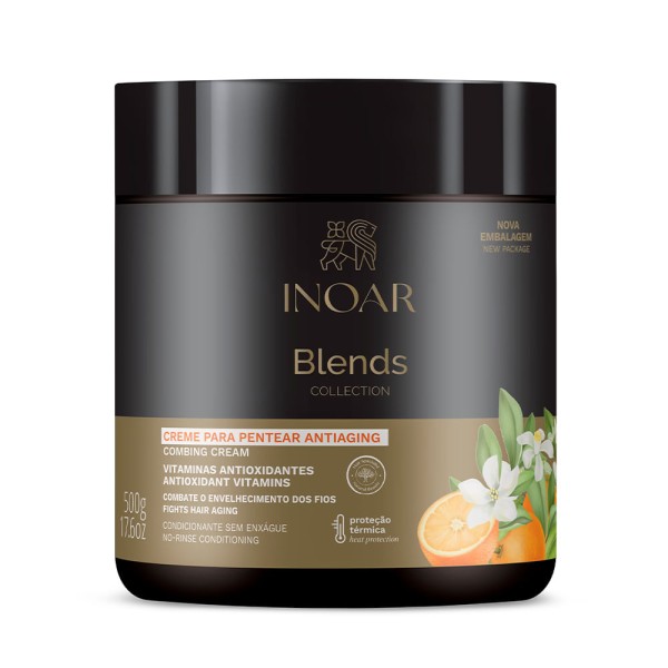 Encontraproduto.com.br - Creme para Pentear Antiaging Inoar Blends Collection 500g