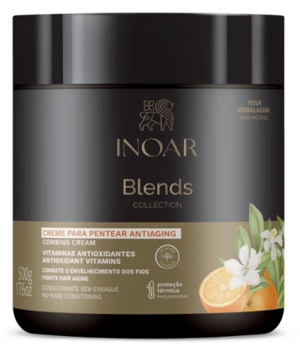 Encontraproduto.com.br - Creme para Pentear Antiaging Inoar Blends Collection 500g