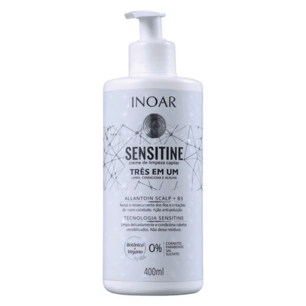 Encontraproduto.com.br - Creme de Limpeza Capilar Inoar Sensitine 400ml