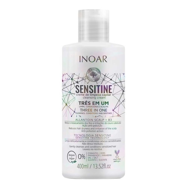 Encontraproduto.com.br - Creme de Limpeza Capilar Inoar Sensitine 400ml