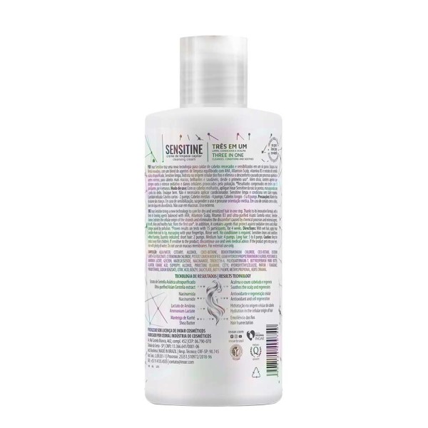 Encontraproduto.com.br - Creme de Limpeza Capilar Inoar Sensitine 400ml