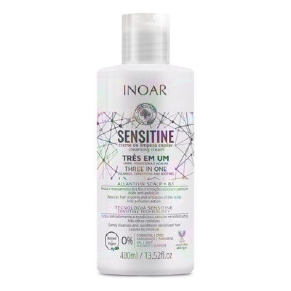 Encontraproduto.com.br - Creme de Limpeza Capilar Inoar Sensitine 400ml