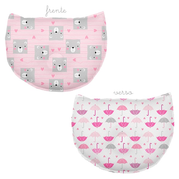 Encontraproduto.com.br - Travesseiro Anatômico para bebê em malha Ursinhas Bambi - Incomfral
