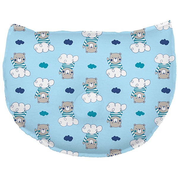 Encontraproduto.com.br - Travesseiro Anatômico para bebê em malha Ursinho Nuvem Bambi - Incomfral