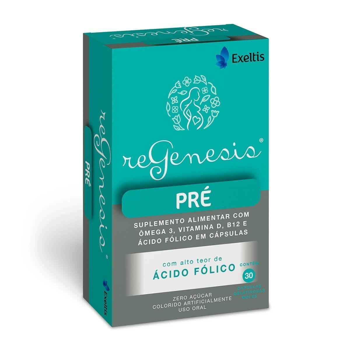 Encontraproduto.com.br - Suplemento Alimentar Regenesis Pré 30 Cápsulas Gelatinosas Moles