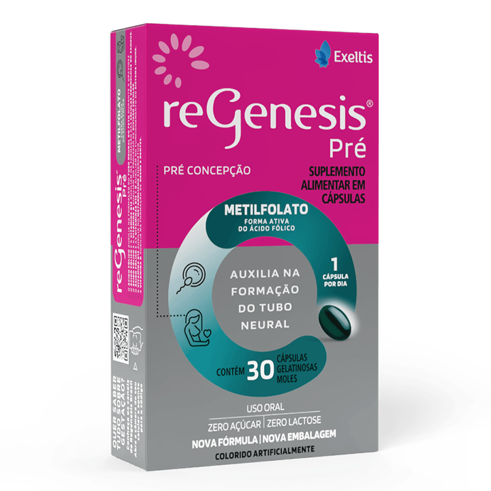Encontraproduto.com.br - Suplemento Alimentar Regenesis Pré 30 Cápsulas Gelatinosas Moles