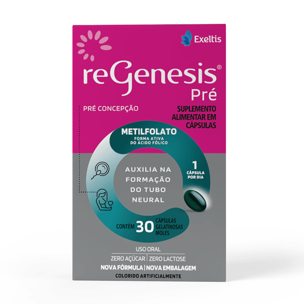 Encontraproduto.com.br - Suplemento Alimentar Regenesis Pré 30 Cápsulas Gelatinosas Moles