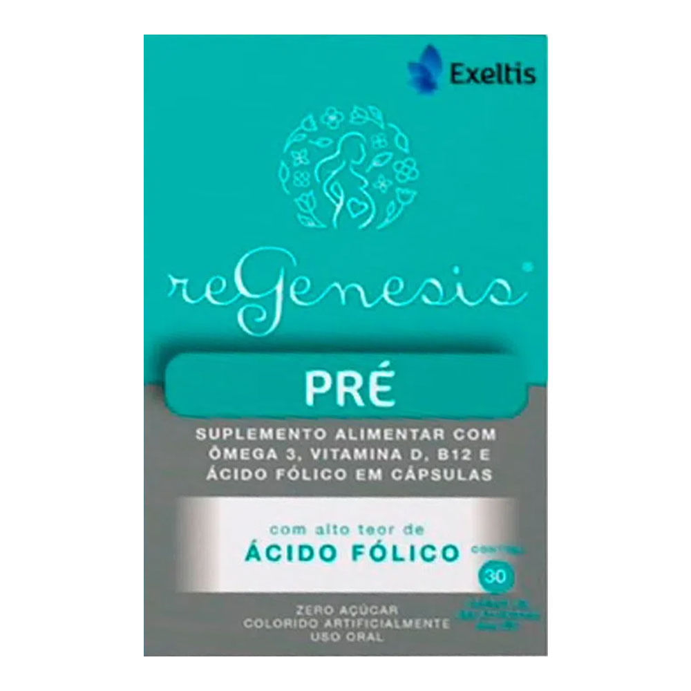 Encontraproduto.com.br - Suplemento Alimentar Regenesis Pré 30 Cápsulas Gelatinosas Moles