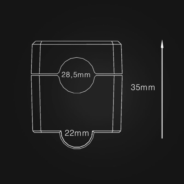 Encontraproduto.com.br - Adaptador de Guidão UP 28,5mm Anker Prime