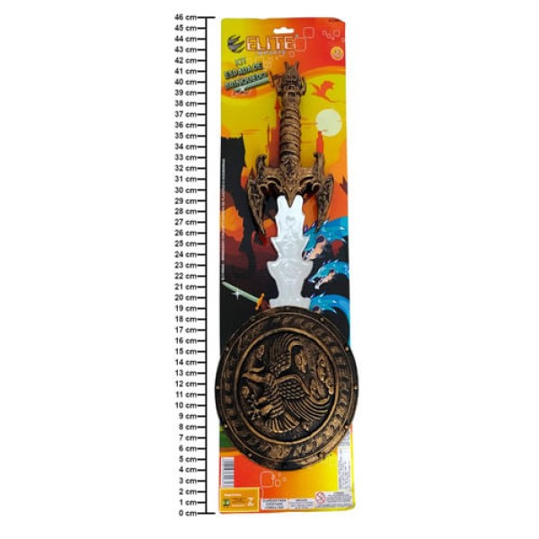 Encontraproduto.com.br - Espada de Brinquedo e Escudo Elite