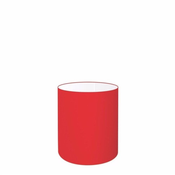 Cúpula Tecido Cilindrica Abajur Cp-2009 13x15cm Vermelho