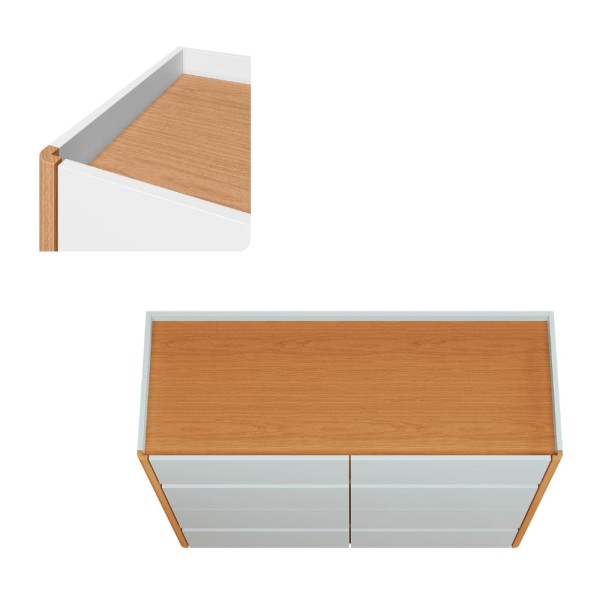 Encontraproduto.com.br - Cômoda 8 Gavetas Infinite Albatroz
