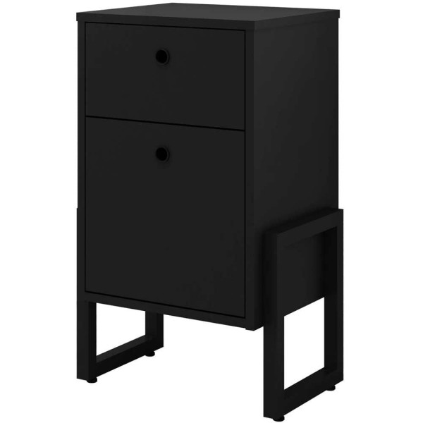 Encontraproduto.com.br - Kit Mesa Para Escritório Ind. Soft Com Gaveteiro Work Preto