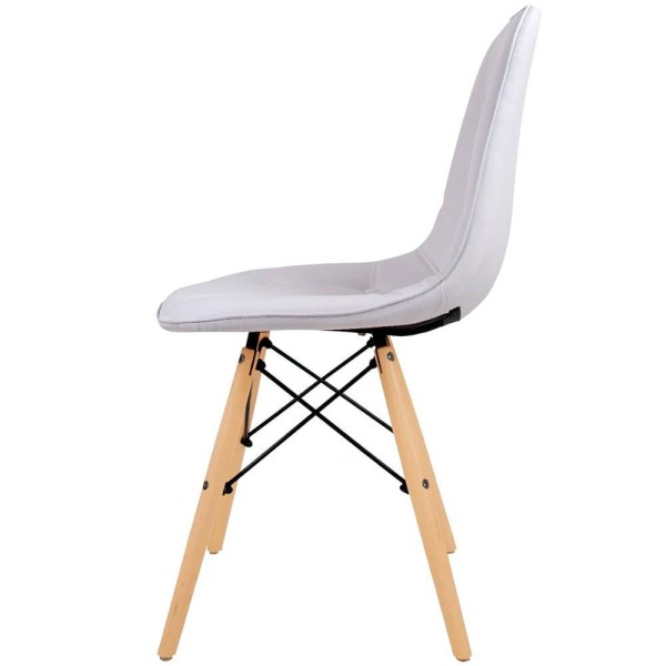 Encontraproduto.com.br - Kit 02 Cadeiras Decorativas Eiffel Charles Eames DSW Botonê E01 Branco - Lyam Decor