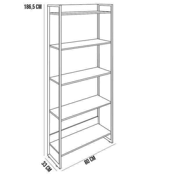 Encontraproduto.com.br - Kit Mesa Para Escritório Em L 150cm Com Estante Branco