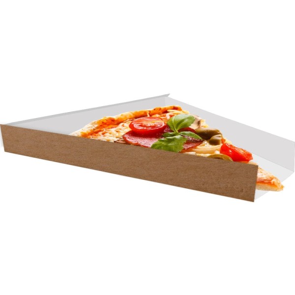 Encontraproduto.com.br - Caixinha Embalagem para Fatia de Pizza 100un Kraft