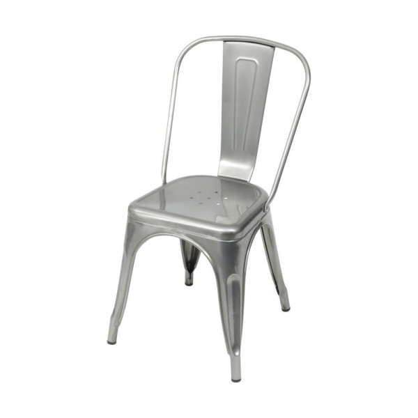Cadeira Tolix Iron Titan Aço Prata