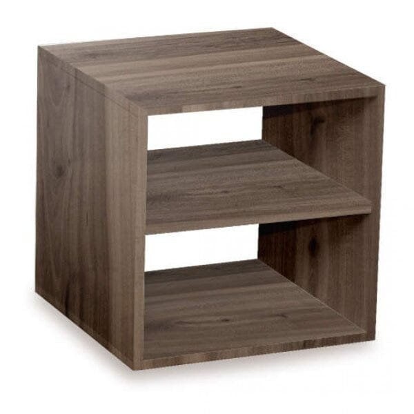 Encontraproduto.com.br - Conjunto 4 Nichos Cubo com 1 Prateleira Montana Kit Cubos Baby Espresso Móveis Ameixa