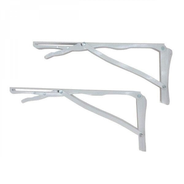 Encontraproduto.com.br - Conjunto 3 Nichos e 1 Mesa Dobrável de Parede Vidame Kitcubos Bramov Móveis Branco