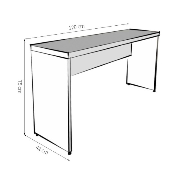 Encontraproduto.com.br - Mesa para Notebook Natus Preta 120 cm