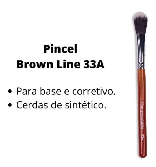 Encontraproduto.com.br - Pincel para Base Klass Vough Brown Line n°33A
