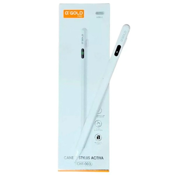 Encontraproduto.com.br - Caneta Styllus Activa AGold Branco (MP)