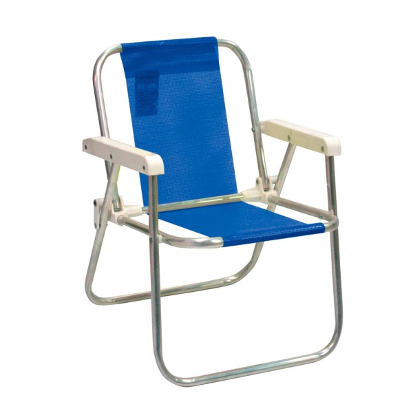 Encontraproduto.com.br - Cadeira de Praia Infantil Alumínio CAD032 Botafogo Lar & Lazer Sortida