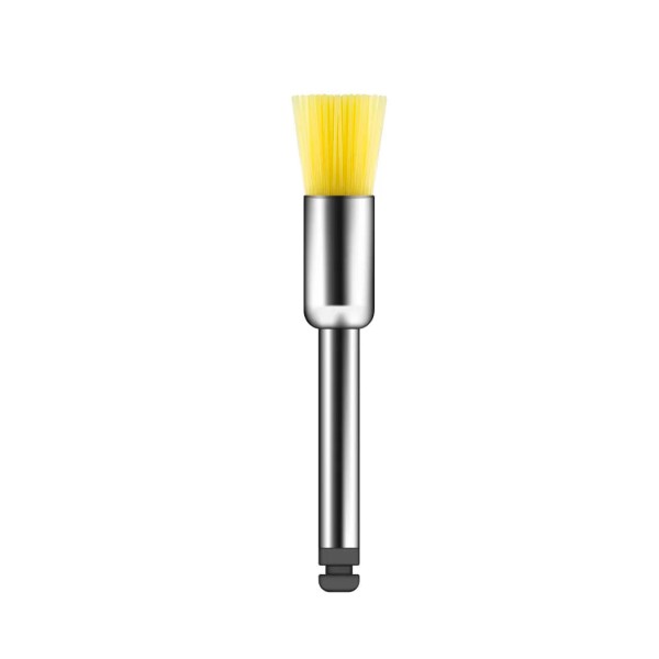Encontraproduto.com.br - Escova Robinson Color Brush CA Amarela Semi-Soft Pincel Com 3 - American Burrs