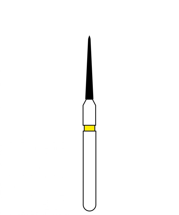 Encontraproduto.com.br - Ponta Diamantada Invicta Cônica Ponta de Lápis FG 2200FF - American Burrs