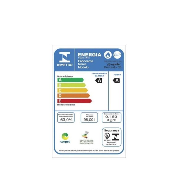 Encontraproduto.com.br - Fogão Mueller 5 bocas Decorato Inox com Tripla Chama