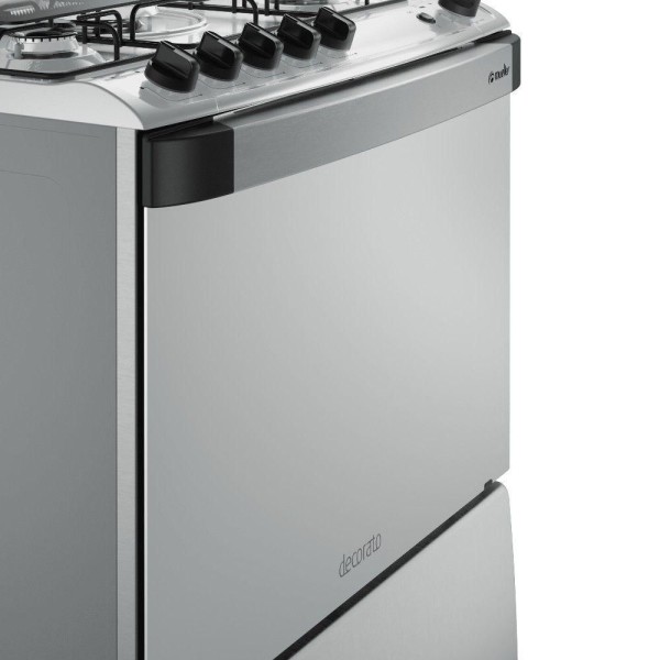 Encontraproduto.com.br - Fogão Mueller 5 bocas Decorato Inox com Tripla Chama