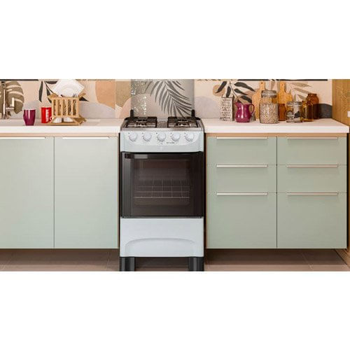 Encontraproduto.com.br - Fogão Mueller 4 Bocas Branco Com Acendimento Automático Mfi4bb Branco