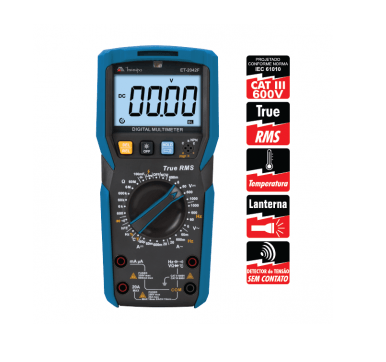 Encontraproduto.com.br - Multímetro Digital Minipa ET-2042F True RMS CAT III 600V