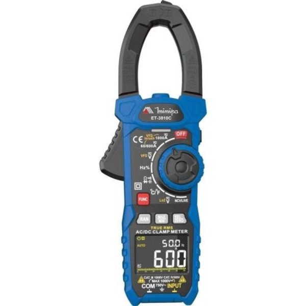 Alicate Amperímetro Et-3810C Azul/Preto Minipa