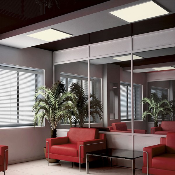 Encontraproduto.com.br - Luminaria Plafon Led Embutir 18W 6000K Quadrada Lumier