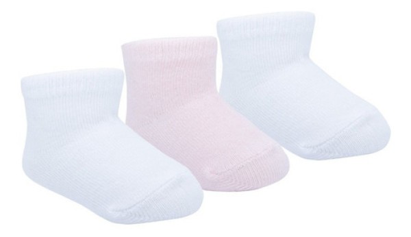 Encontraproduto.com.br - Kit Com 3 Pares De Meia Lisa 16 A 20 Masculino Pimpolho