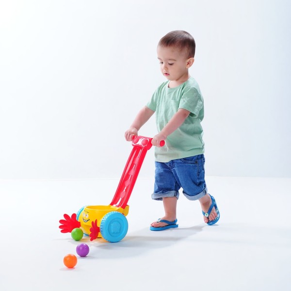 Encontraproduto.com.br - ANDADOR IINFANTIL MUSICAL CATA BOLAS PARA MENINO MENINA PIMPOLHO COLORIDO