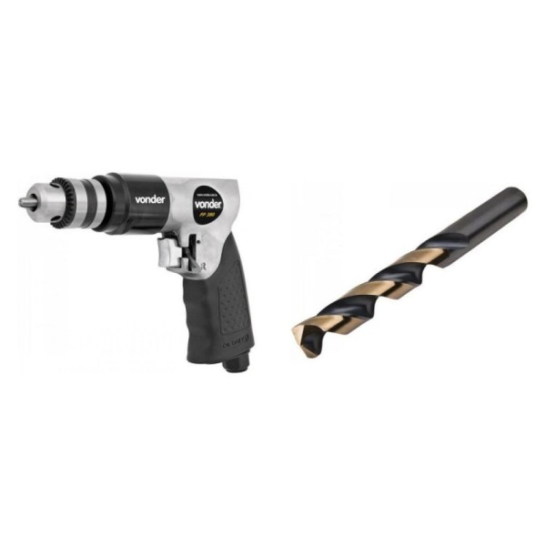 Kit Ferramentas Espresso Móveis Com Furadeira Pneumática Broca Aço 150 Mm 387804