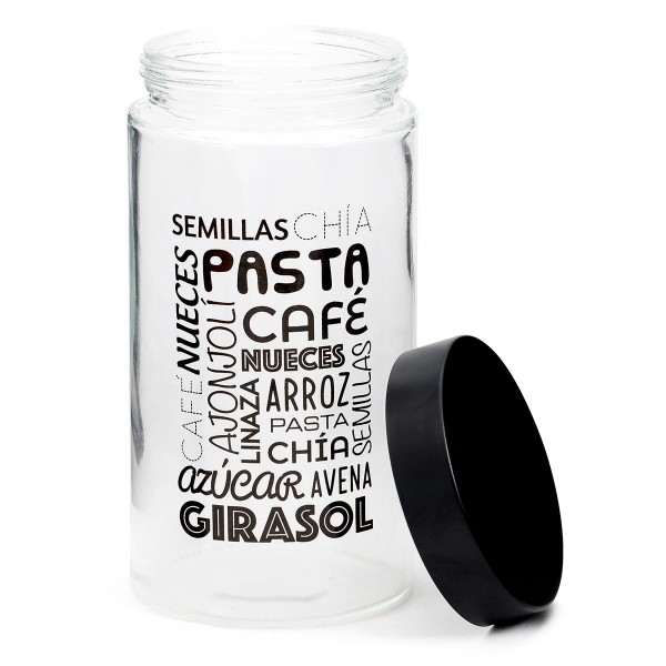 Encontraproduto.com.br - Pote de vidro 1500ml 11x22cm Rio de Ouro