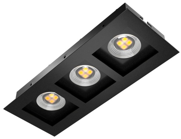 Encontraproduto.com.br - Spot de embutir par16 3 luzes gu10 ptm-ptm ORLUCE