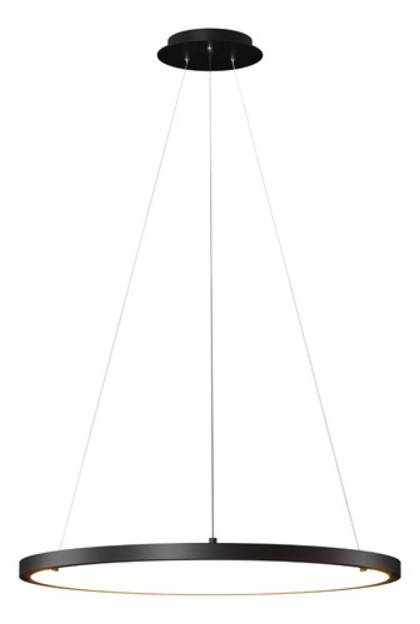 Lustre Pendente Orluce Tabat OR1737 40cm Preto Led Bivolt
