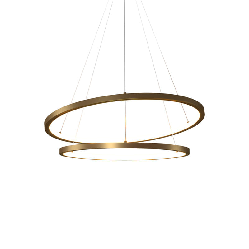 Pendente 1750 C/ Canopla Tabat 40/50 Dourado 2700k - Orluce.