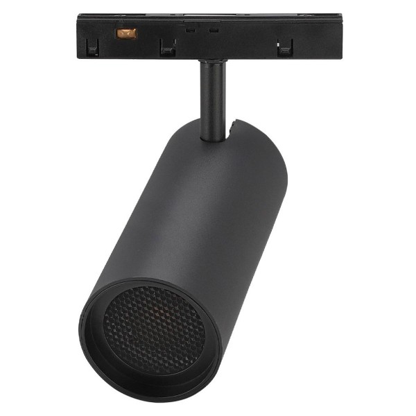 Spot Led 12w para Trilho Magnetico Luz Amarela Magneto22 Preto LM2328 Luminatti