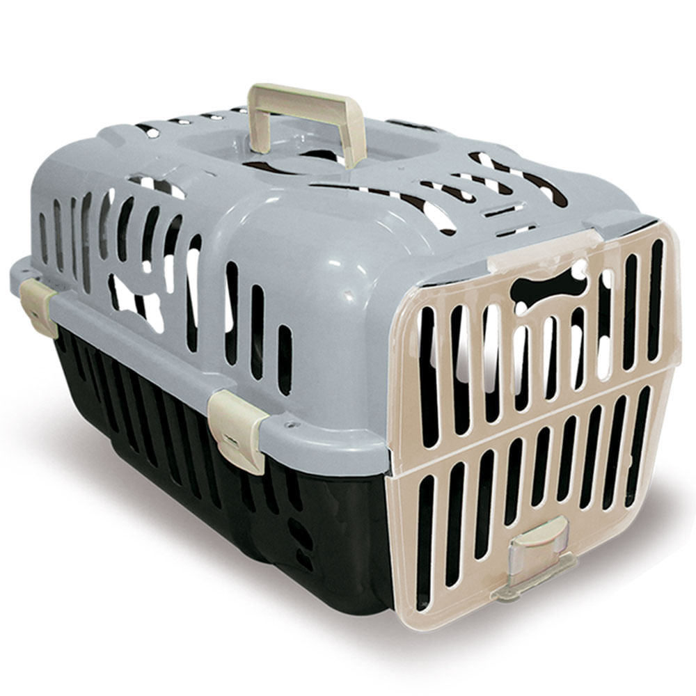 Encontraproduto.com.br - Caixa De Transporte Joy  N1 - Cinza Export Furacão Pet
