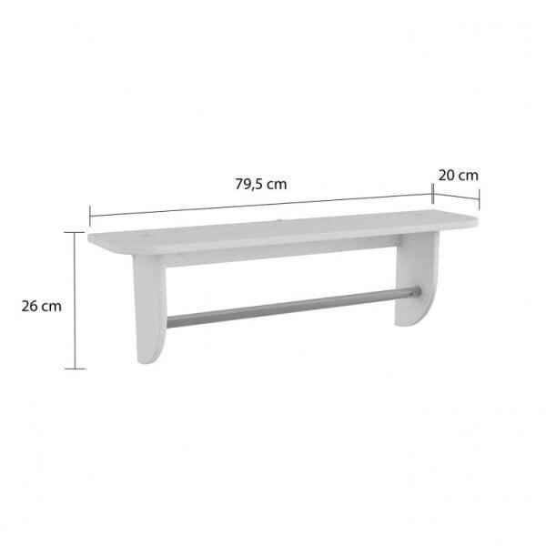 Encontraproduto.com.br - Quarto Infantil com Cama Montessoriana Cômoda Prateleira e 2 Nichos Móveis Peroba Branco