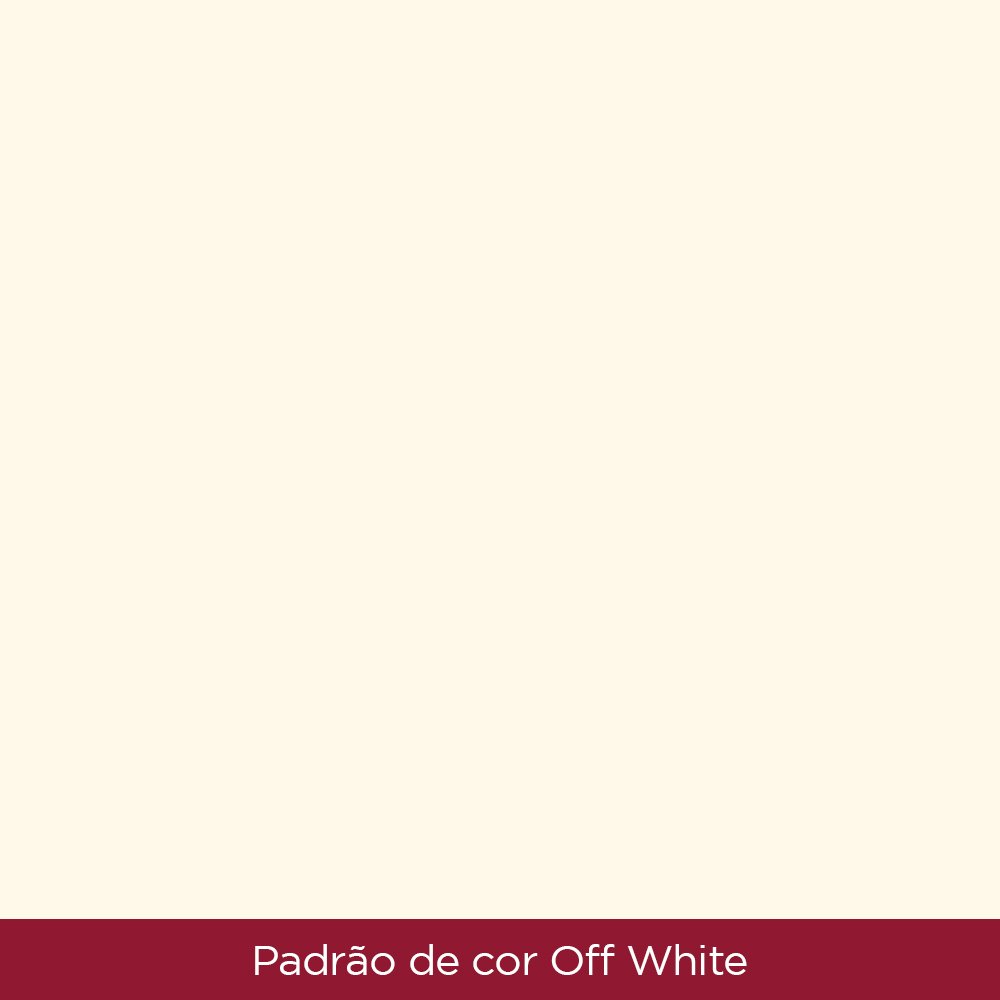 Encontraproduto.com.br - Mesa de Jantar com Tampo de Vidro 160cm Solus Móveis Nature/Off White
