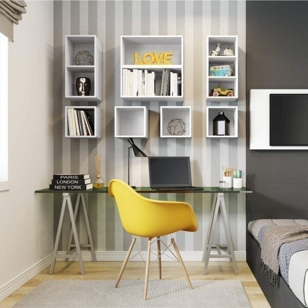 Encontraproduto.com.br - Nicho Vertical 2 Prateleiras Branco TX