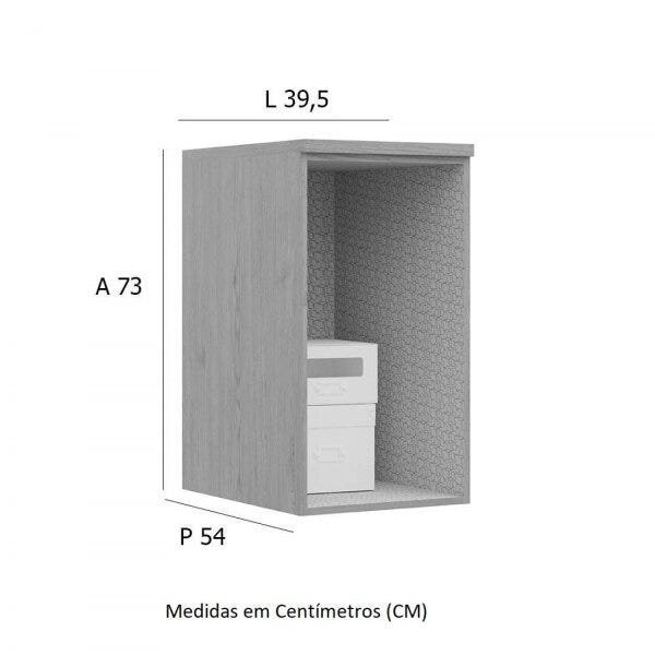 Encontraproduto.com.br - Modulo Aéreo 1 Porta Elegance Móveis Castro Angelin