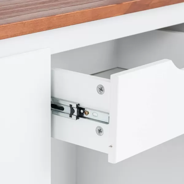 Encontraproduto.com.br - Buffet Aparador 3 Portas 1 Gaveta 160cm Craft Garapa/Branco